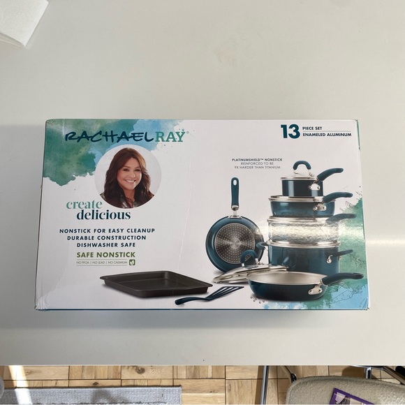 13-Piece Nonstick Induction Cookware Set (Rachel Ray)